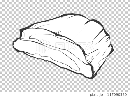 牛腩手寫畫筆繪畫風格插畫 117090580