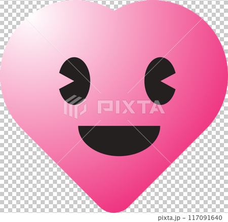 Hearth emotion icons for love or valentine concept 117091640