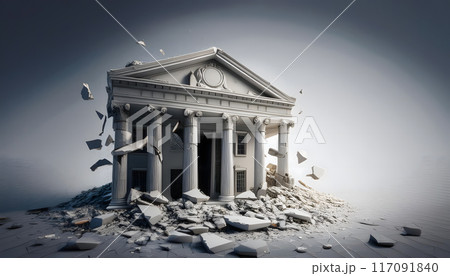 Insolvency, Shattered bank building 117091840