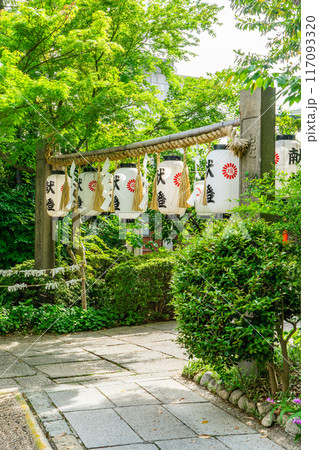 大阪市天王寺区茶臼山町　堀越神社（四天王寺七宮）　鳥居 117093320