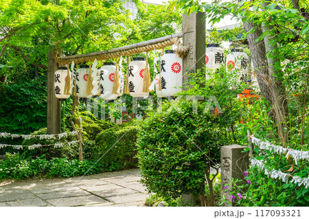 大阪市天王寺区茶臼山町　堀越神社（四天王寺七宮）　鳥居 117093321