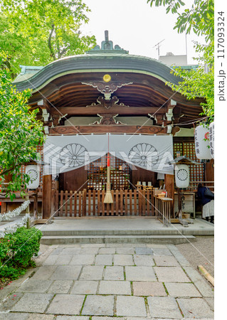 大阪市天王寺区茶臼山町　堀越神社（四天王寺七宮）　拝殿 117093324