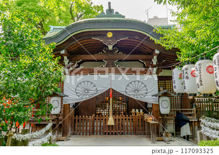 大阪市天王寺区茶臼山町　堀越神社（四天王寺七宮）　拝殿 117093325