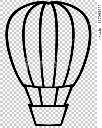 可愛的氣球插畫素材 117093483