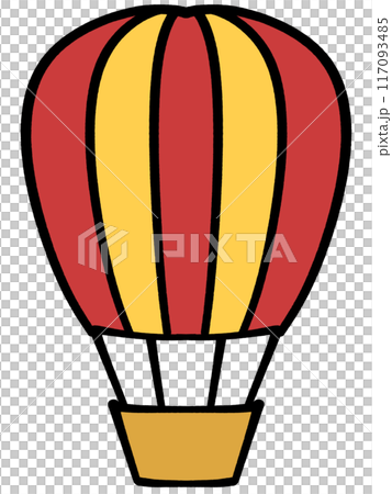 可愛的氣球插畫素材 117093485