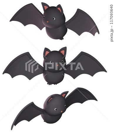cute bat character 3D imageのイラスト素材 [117093640] - PIXTA