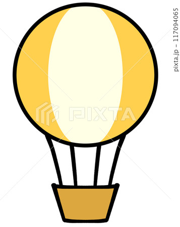 かわいい気球のイラスト素材 117094065