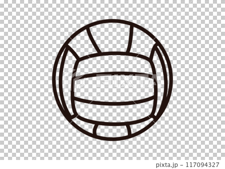 バレーボール 線画 バレーボール 線画 117094327