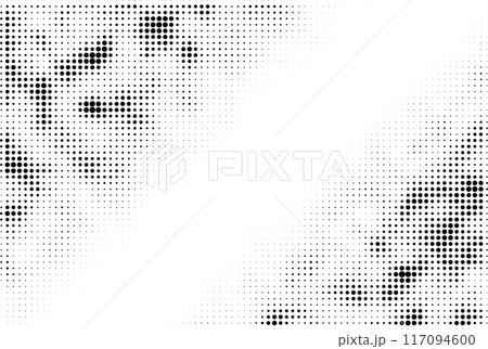 Black dotted halftone background 117094600