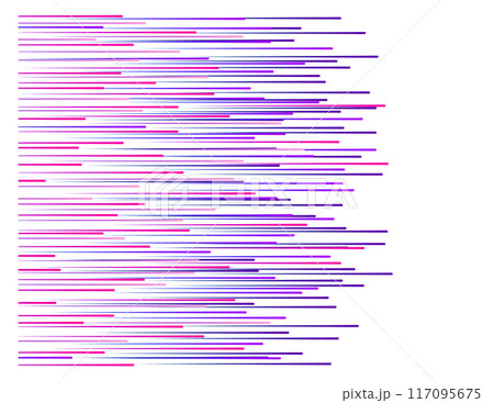 Colorful speed lines. Horizontal comic motion rays Colorful speed lines. Horizontal comic motion rays 117095675