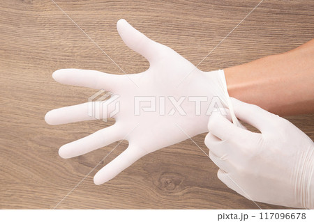 ゴム手袋 117096678