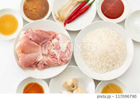 タイ料理・カオマンガイの材料 117096790