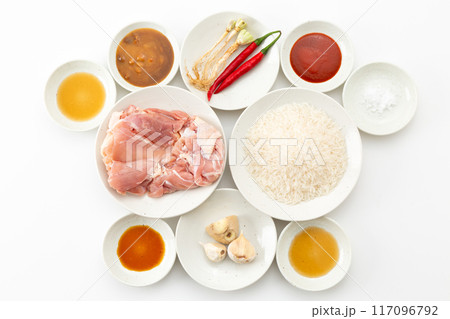 タイ料理・カオマンガイの材料 117096792