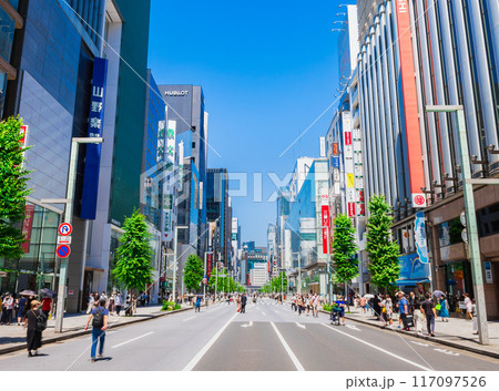 休日の銀座　歩行者天国 117097526