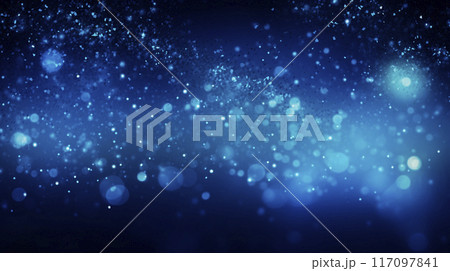 blue holiday background with Christmas transparent spots glare and shine glitter. New year design blue holiday background with Christmas transparent spots glare and shine glitter. New year design 117097841