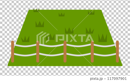Illustration of land that is a problem for inheritance due to fixed assets 117097901