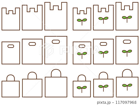 レジ袋セット-無印・エコ レジ袋セット-無印・エコ 117097968