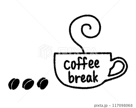 鉛筆画「A coffee break」 B5大サイズ Espresso - Whole Bean (2lb