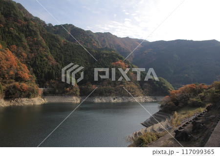 愛媛県四国中央市 富郷ダムの風景 愛媛県四国中央市 富郷ダムの風景 117099365