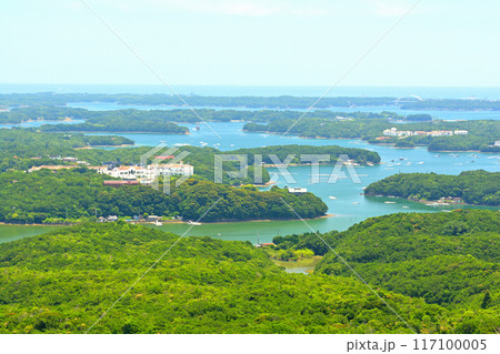 三重・伊勢志摩　横山展望台からの風景 117100005