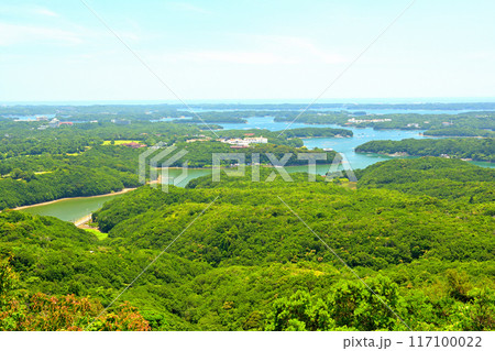 三重・伊勢志摩　横山展望台からの風景 117100022