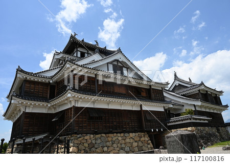 福知山城(京都府)天守閣と石垣 福知山城(京都府)天守閣と石垣 117100816