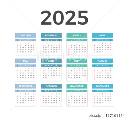 2025 Calendar 2025 Calendar 117101134