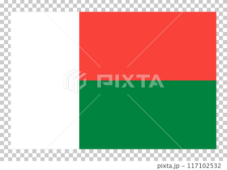 National flag madagascar 117102532