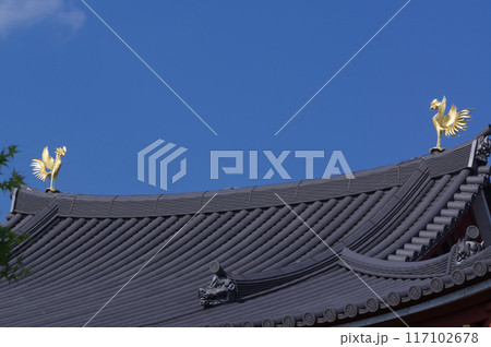 平和を祈願して造立された鳳凰、京都府宇治市 117102678