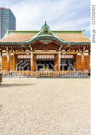 大阪市浪速区恵美須西 今宮戎神社(商売繁盛の神様) 拝殿 大阪市浪速区恵美須西 今宮戎神社(商売繁盛の神様) 拝殿 117102921