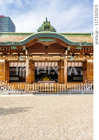 大阪市浪速区恵美須西　今宮戎神社（商売繁盛の神様）　拝殿 117102923