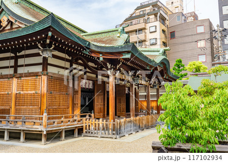 大阪市浪速区恵美須西　今宮戎神社（商売繁盛の神様）　拝殿 117102934