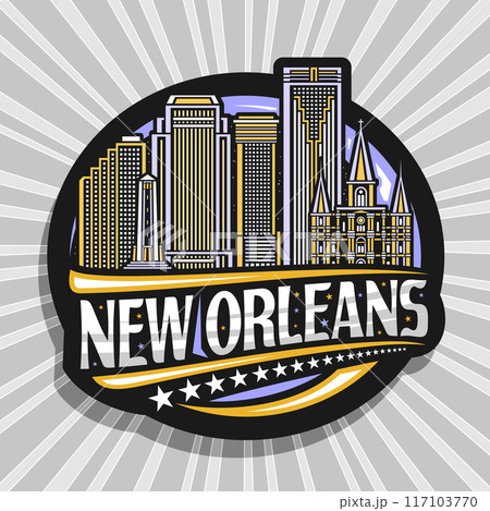 Vector logo for New Orleans Vector logo for New Orleans 117103770