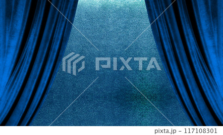 青い幕のステージ 16:9 青い幕のステージ 16:9 117108301