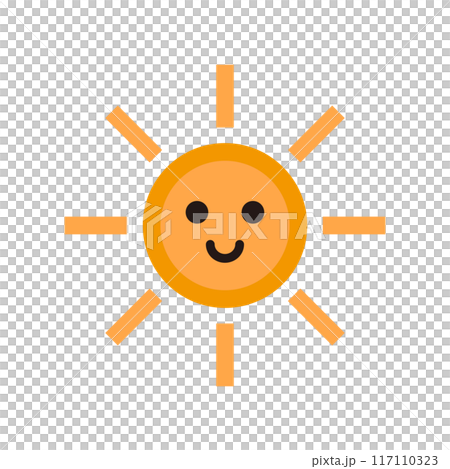 かわいい太陽のアイコン1 かわいい太陽のアイコン1 117110323