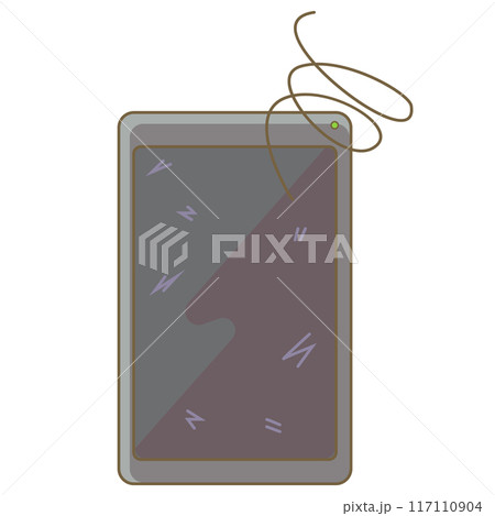 長年の使用により動作不良を起こしたスマートフォン 117110904