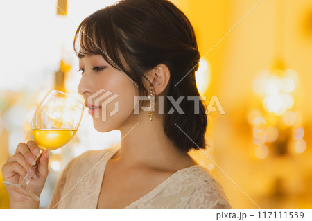 パーティドレスの女性 パーティドレスの女性 117111539