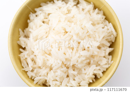 炊きたてのタイ米（インディカ米、ジャスミンライス） 117111670