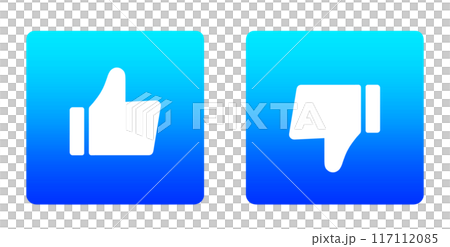 Blue gradation | Good mark and bad mark 117112085