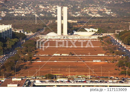 ブラジリアの国会議事堂　ブラジル 117113009