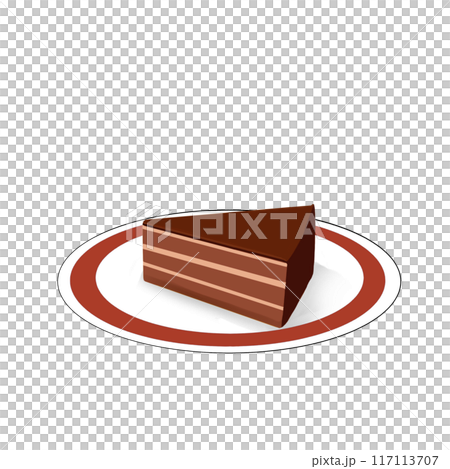 Chocolate raw cake 117113707