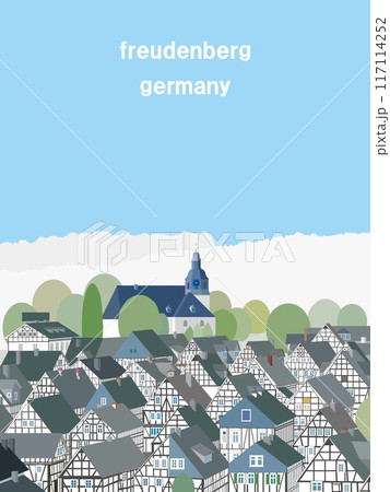 フロイデンベルク　freudenberg　ドイツ　germany　冬風景 117114252