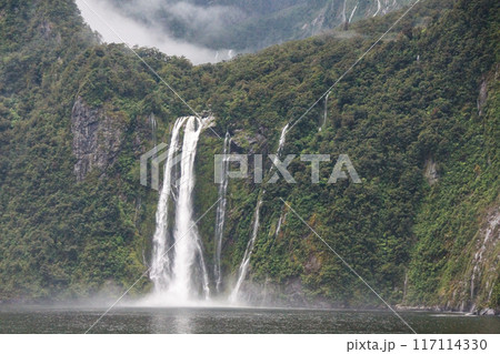 Cruising Milford Sound New Zealand after some rain and saw these waterfalls in 2023 117114330