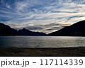 Sunset on Lake Wakatipu from Omer Park in Queenstown in New Zealand in 2023 117114339