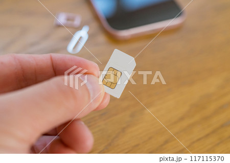 スマホのsim交換 117115370