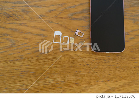 スマホのsim交換 117115376