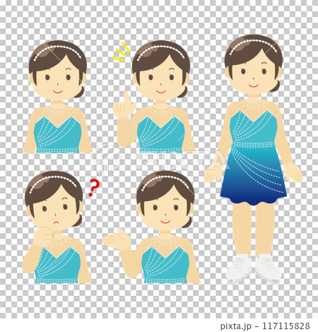 女性花式滑冰選手的插圖 117115828