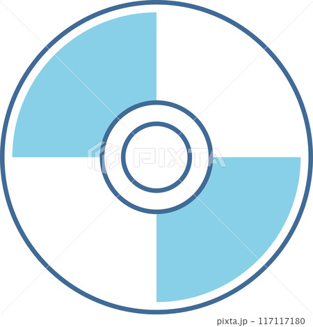 ビジネスアイコン「CD-ROM,ディスク」 117117180