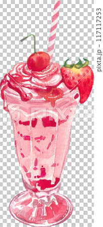 Strawberry dessert with food and drink watercolor png icon Strawberry dessert with food and drink watercolor png icon 117117253