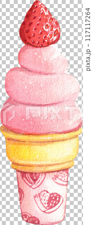 Strawberry dessert with food and drink watercolor png icon Strawberry dessert with food and drink watercolor png icon 117117264